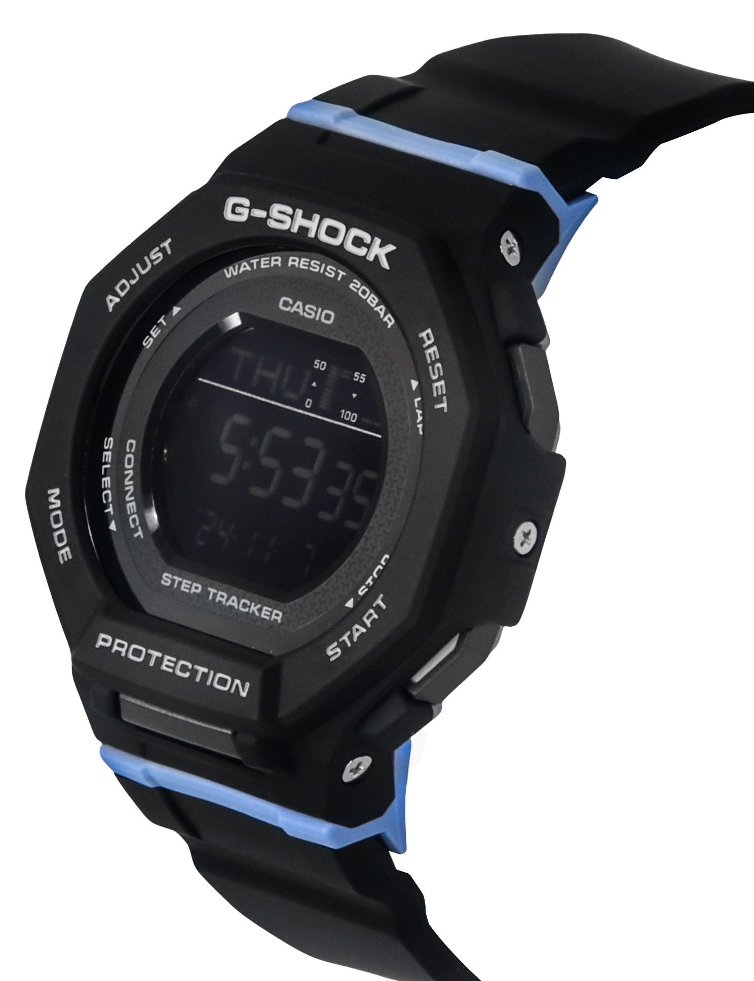 Casio G-Shock G-Squad Digital Smartphone Link Bio-Based Resin Strap Quartz GMD-B300-1 200M Women's Watch