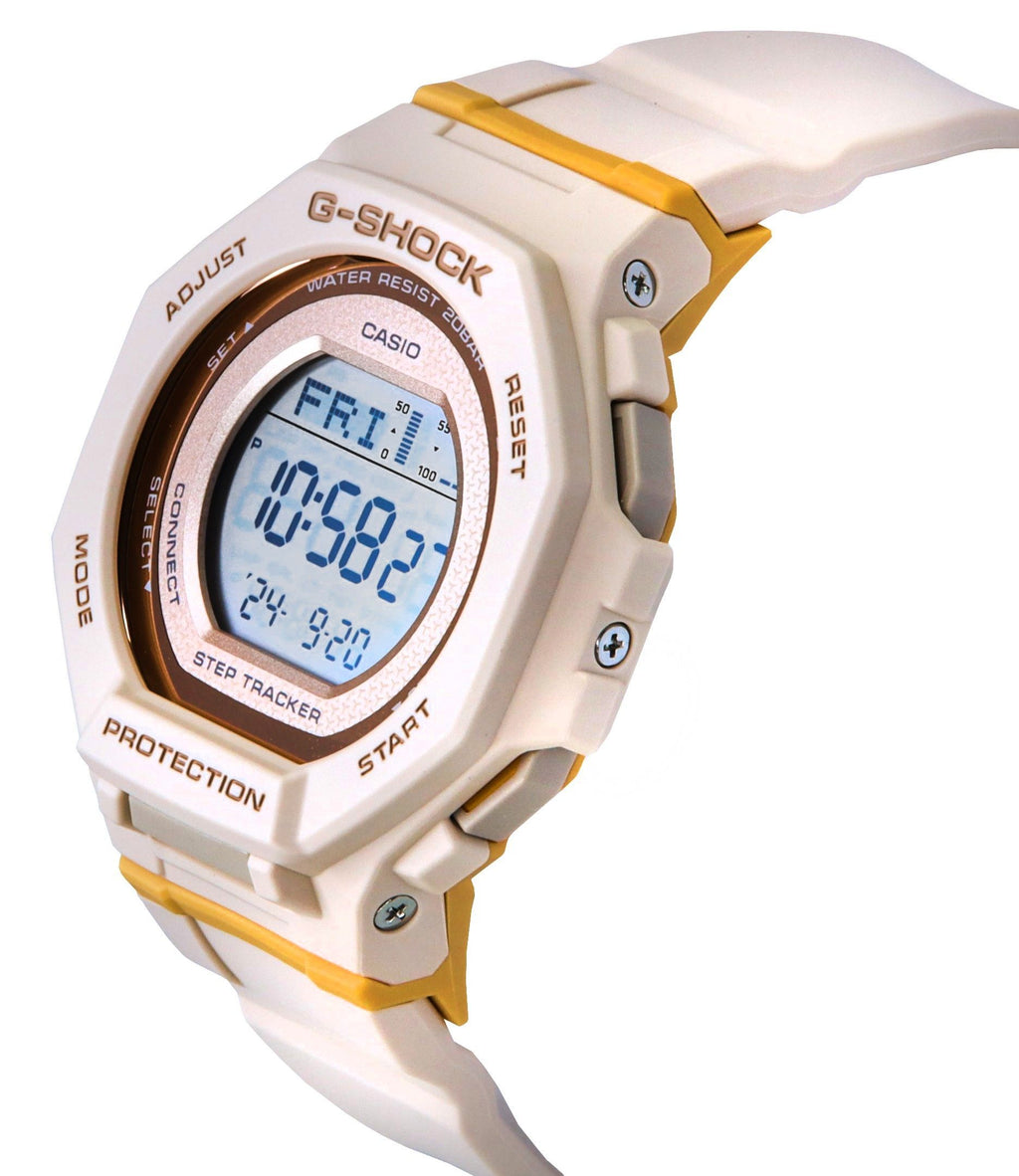Casio G-Shock G-Squad Digital Smartphone Link Pale Pink Bio-Based Resin Quartz GMD-B300-4 200M Women's Watch