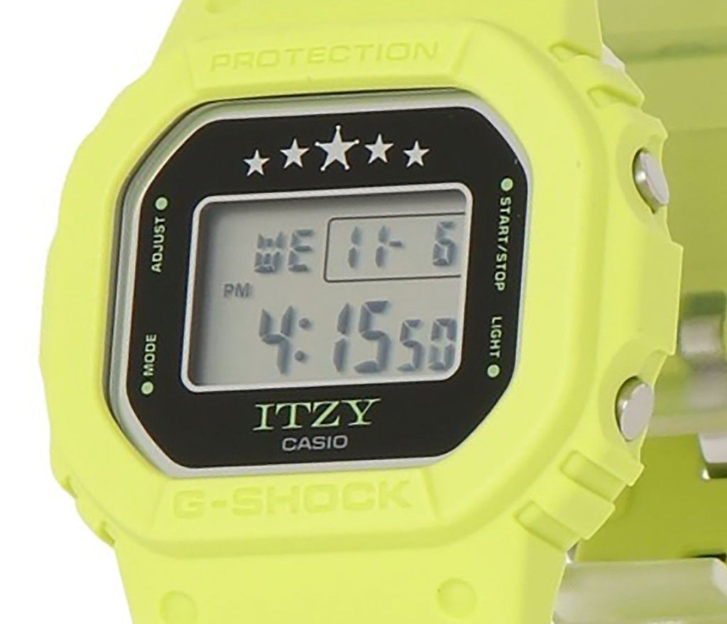 Casio G-Shock ITZY Collaboration Digital Green Bio-Based Resin Strap Quartz GMD-S5610IT-3 200M Women's Watch