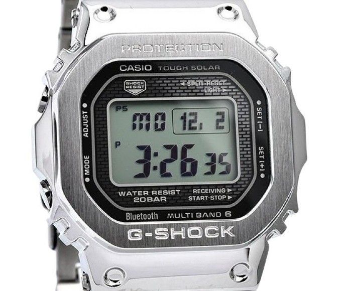 Casio G-Shock Digital Smartphone Link Full Metal Tough Solar GMW-B5000D-1 200M Men's Watch