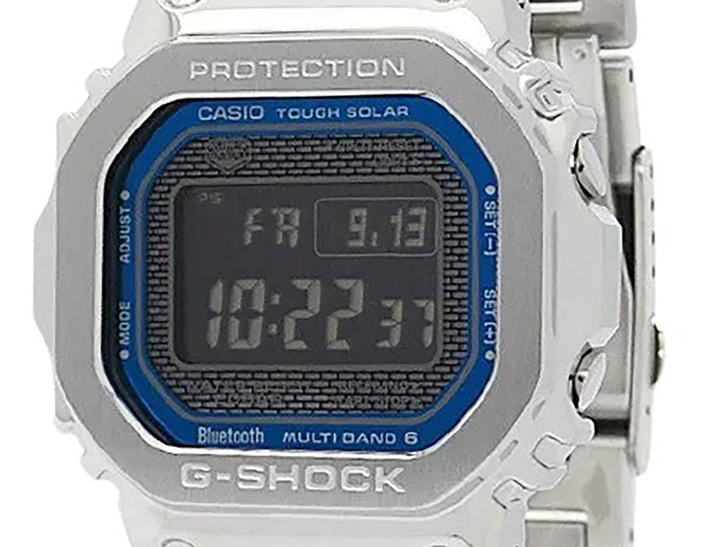 Casio G-Shock Full Metal Digital Smartphone Link Stainless Steel Tough Solar GMW-B5000D-2 200M Men's Watch