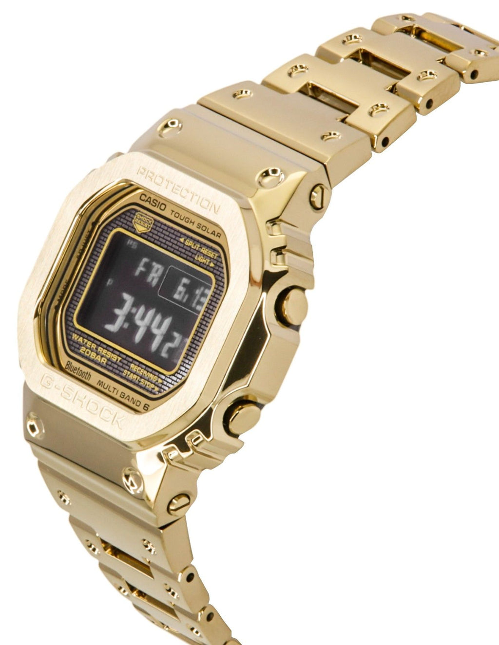 Casio G-Shock Full Metal Digital Smartphone Link Stainless Steel Solar GMW-B5000GD-9 200M Men's Watch