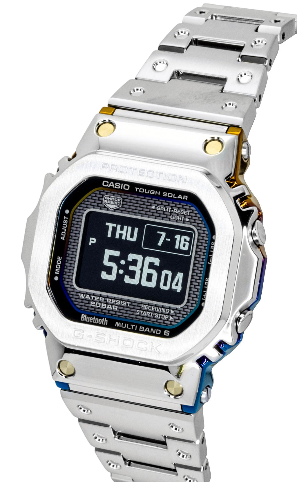 Casio G-Shock Digital Smartphone Link Stainless Steel Solar GMW-BZ5000RC-1 200M Men's Watch
