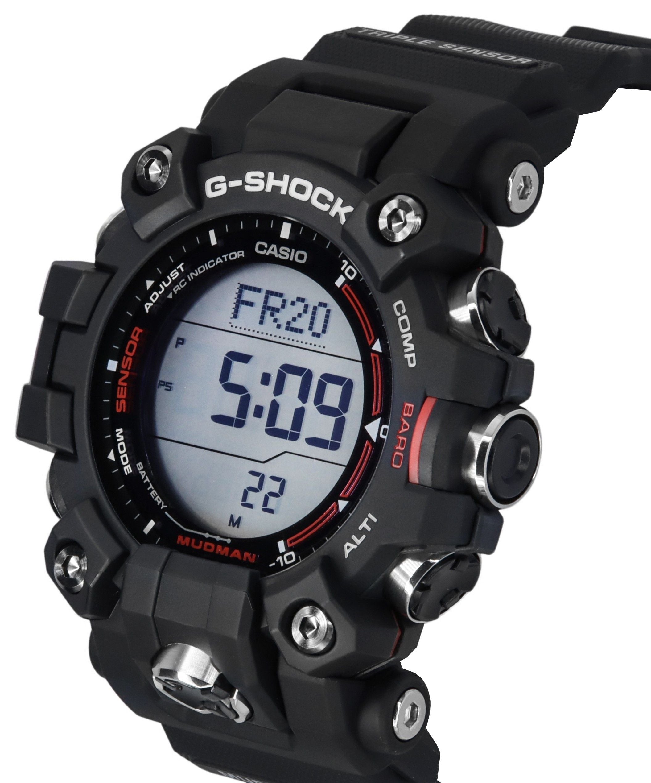 Casio G-Shock Mudman Master Of G-Land Digital Resin Strap Solar GW-9500-1 200M Men's Watch