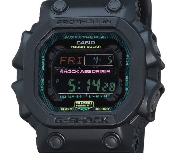 Casio G-Shock Digital Resin Strap Multifluorescent Tough Solar GX-56MF-1 200M Men's Watch