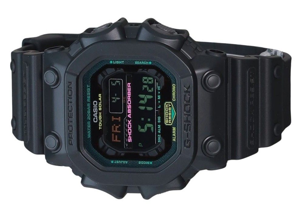 Casio G-Shock Digital Resin Strap Multifluorescent Tough Solar GX-56MF-1 200M Men's Watch