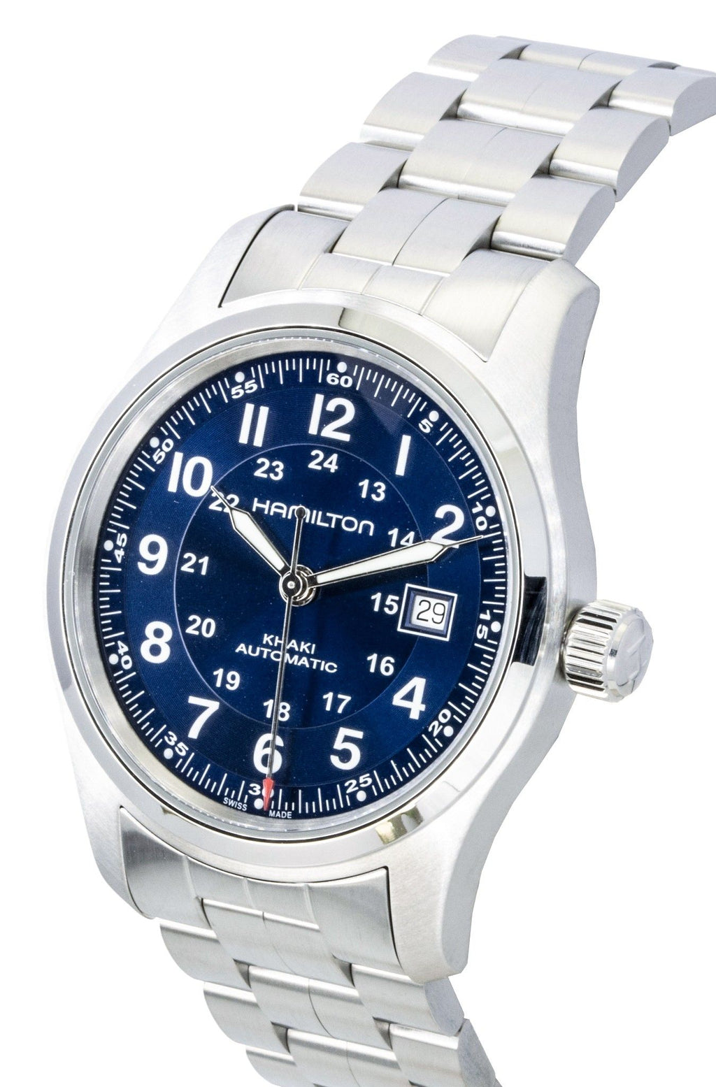 Hamilton Khaki Stainless Steel Blue Dial Automatic H70605140 100M Men's Watch