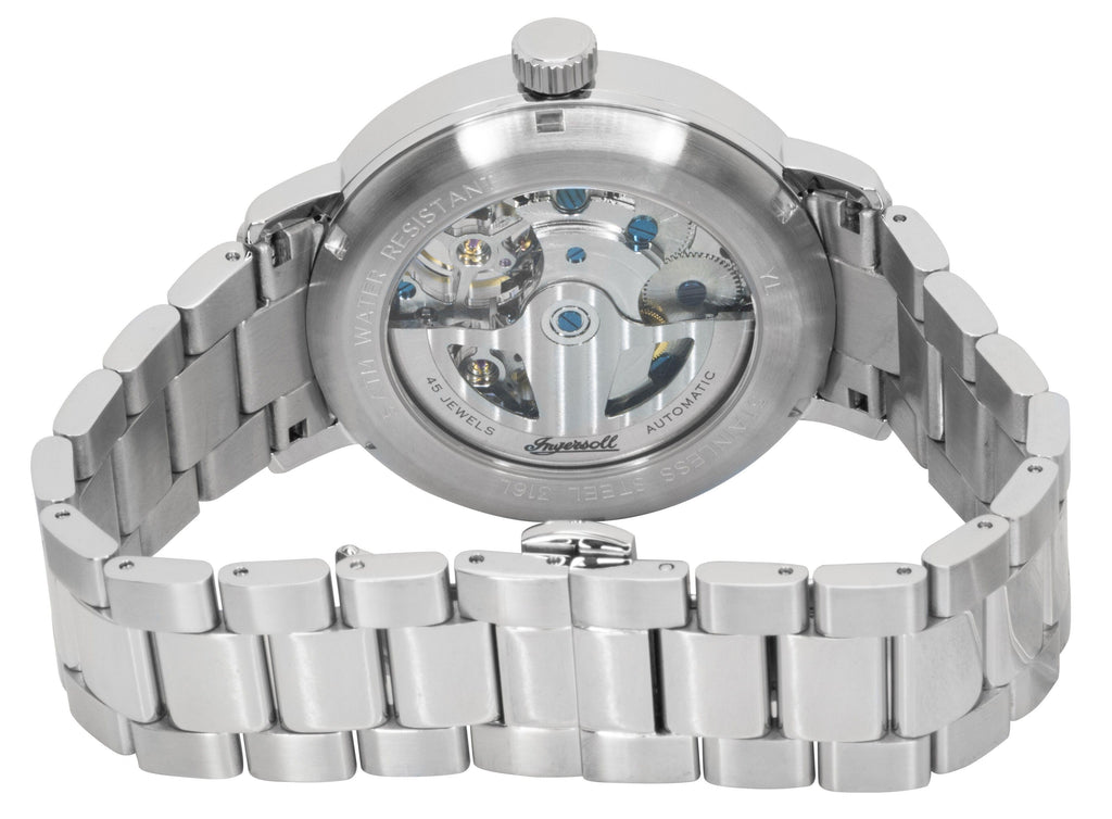 Ingersoll The Tennessee Stainless Steel Blue Skeleton Dial Automatic I13104 Men's Watch