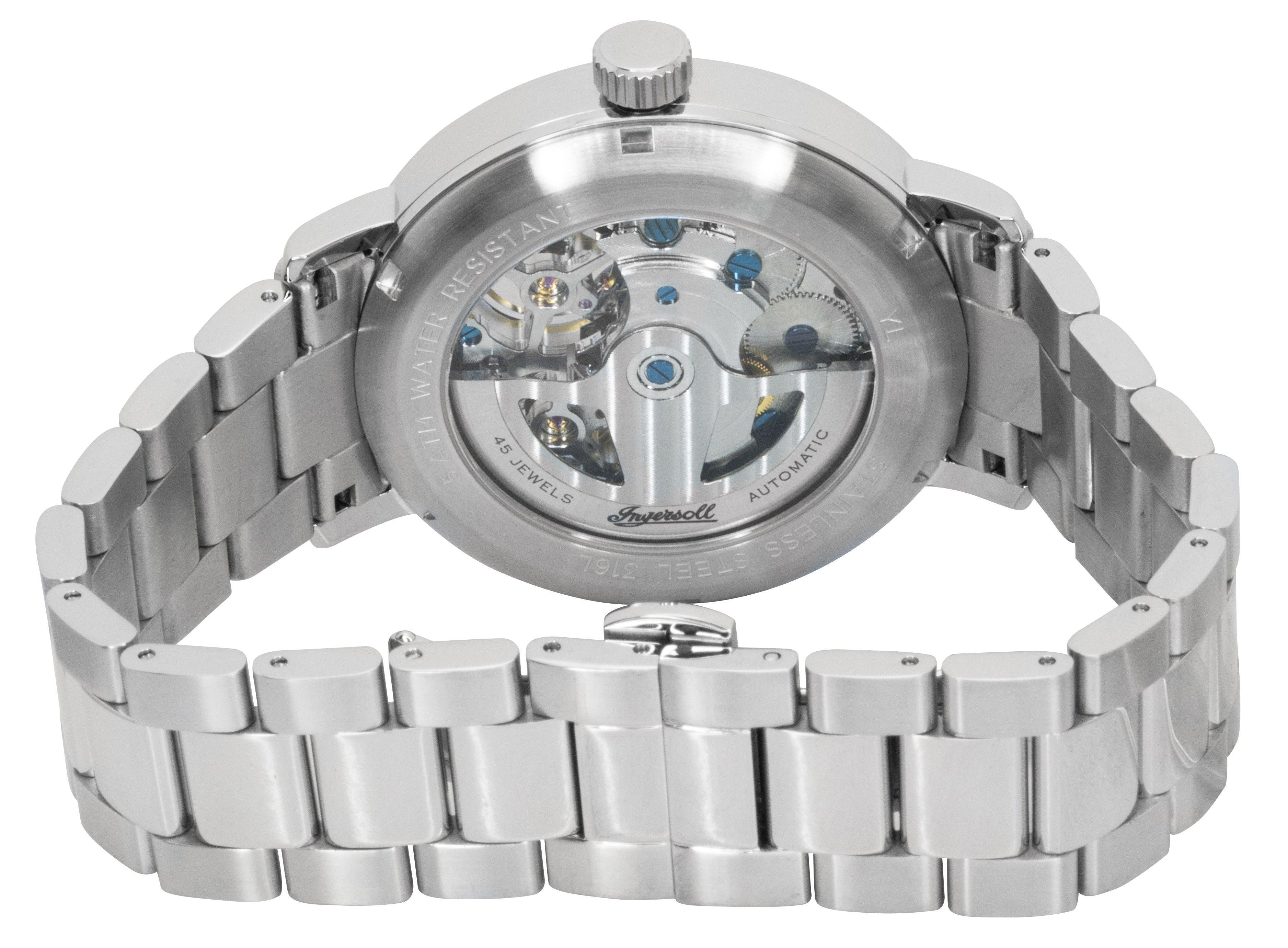 Ingersoll The Tennessee Stainless Steel Blue Skeleton Dial Automatic I13104 Men's Watch