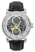 Ingersoll The Guy Leather Strap Grey Skeleton Dial Automatic I17501 Men's Watch