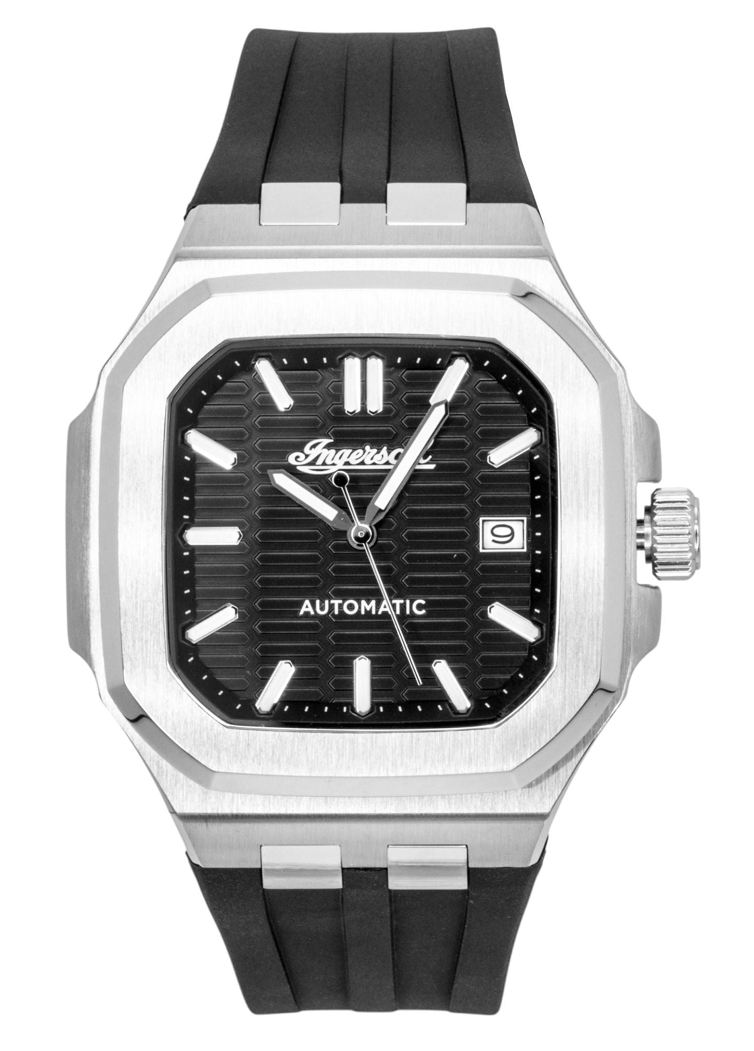 Ingersoll The Yield Polyurethane Strap Black Dial Automatic I17803 Men's Watch
