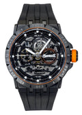 Ingersoll The Rigger Polyurethane Strap Black Skeleton Dial Automatic I17902 Men's Watch