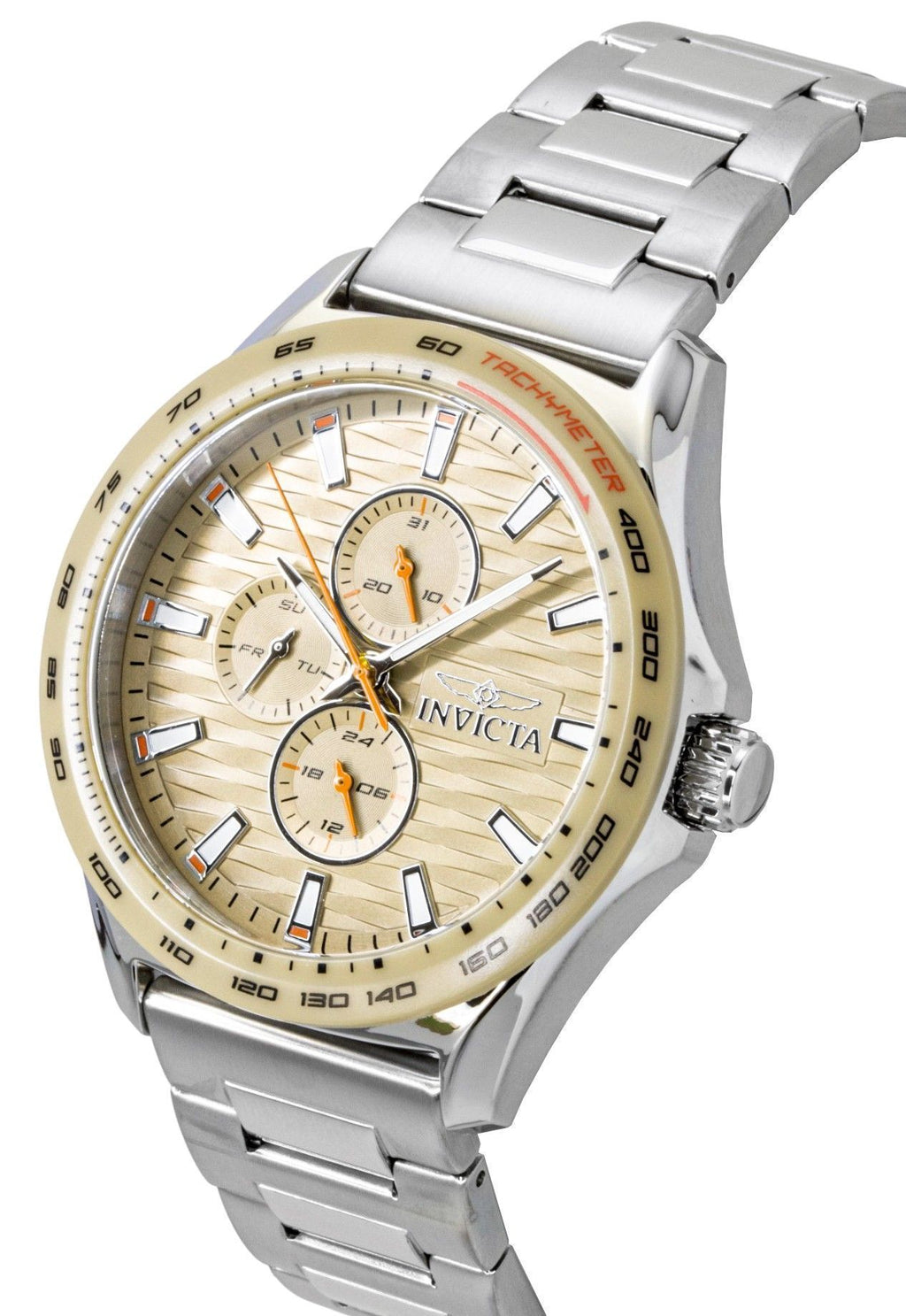 Invicta Racing GMT Stainless Steel Sand Dial Quartz 47552 Men's Watch