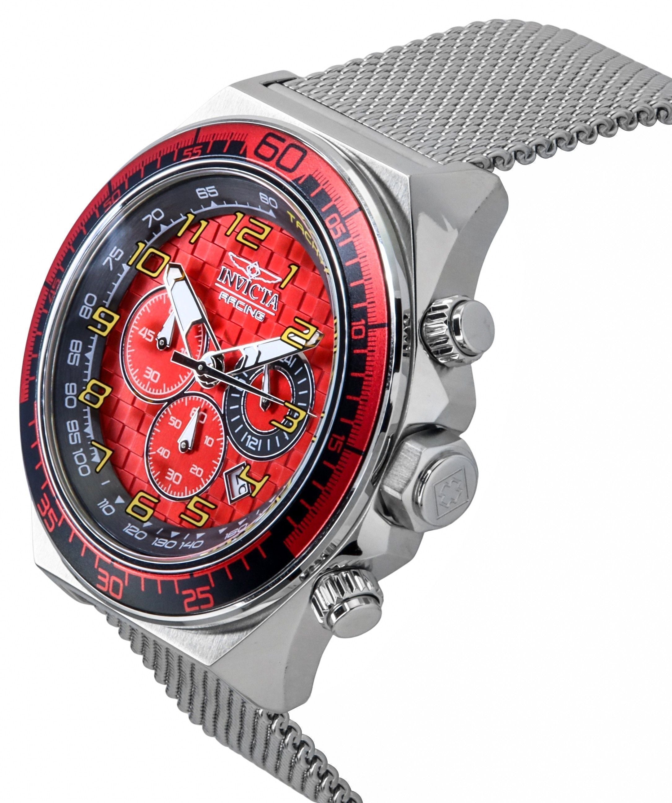 Invicta Racing Chronograph Stainless Steel Red Dial Quartz 47900 Men's Watch