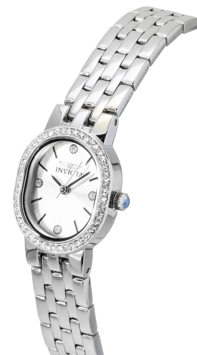 Invicta Angel Crystal Accents Stainless Steel Silver Dial Quartz 48134 Women's Watch