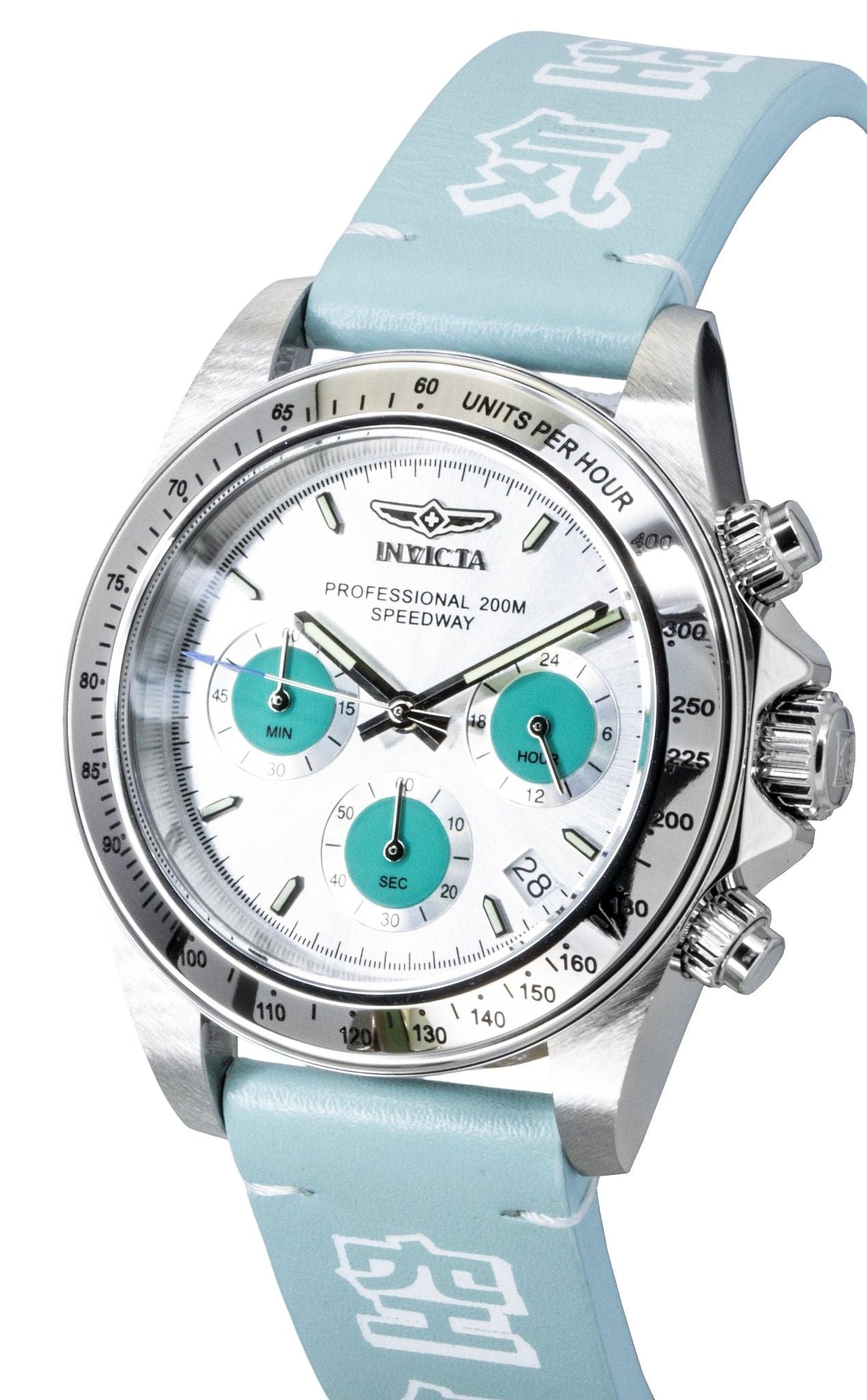 Invicta Speedway Forces Of Nature Chronograph GMT Silver Dial Quartz Diver's 49291 200M Men's Watch