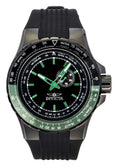 Invicta Aviator Black Silicone Strap Black Dial Quartz 49731 100M Men's Watch