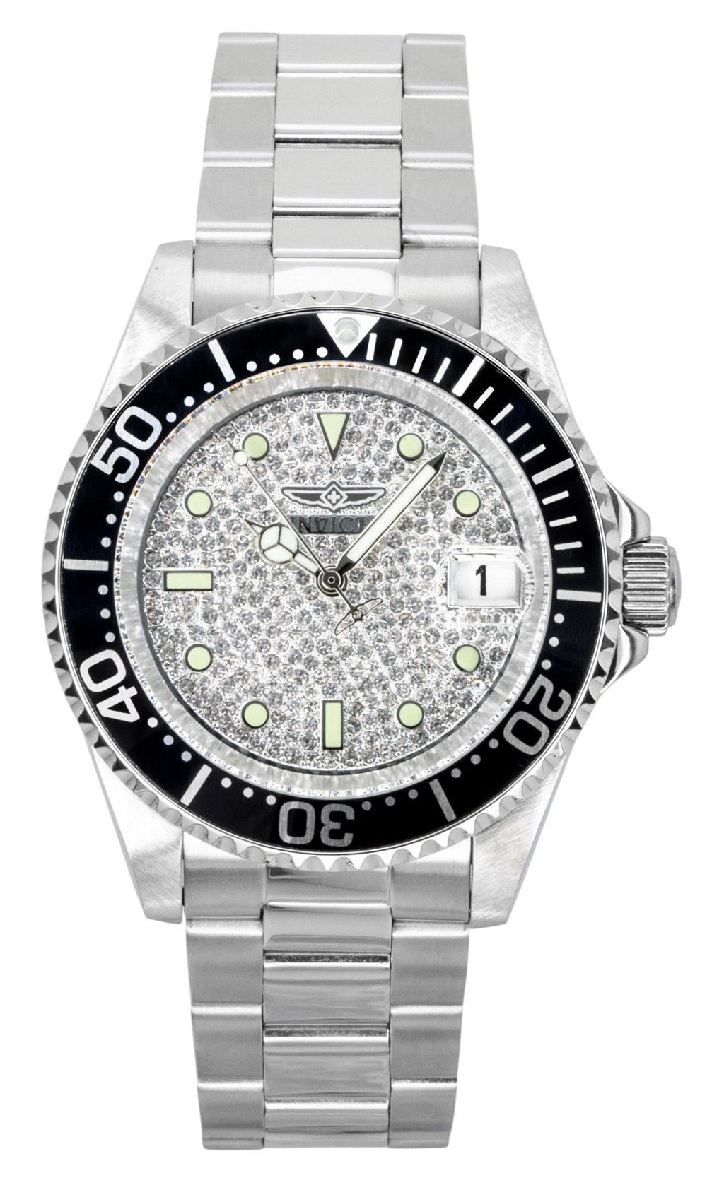 Invicta Pro Diver Stainless Steel Silver Dial Automatic Diver's 50278 200M Men's Watch