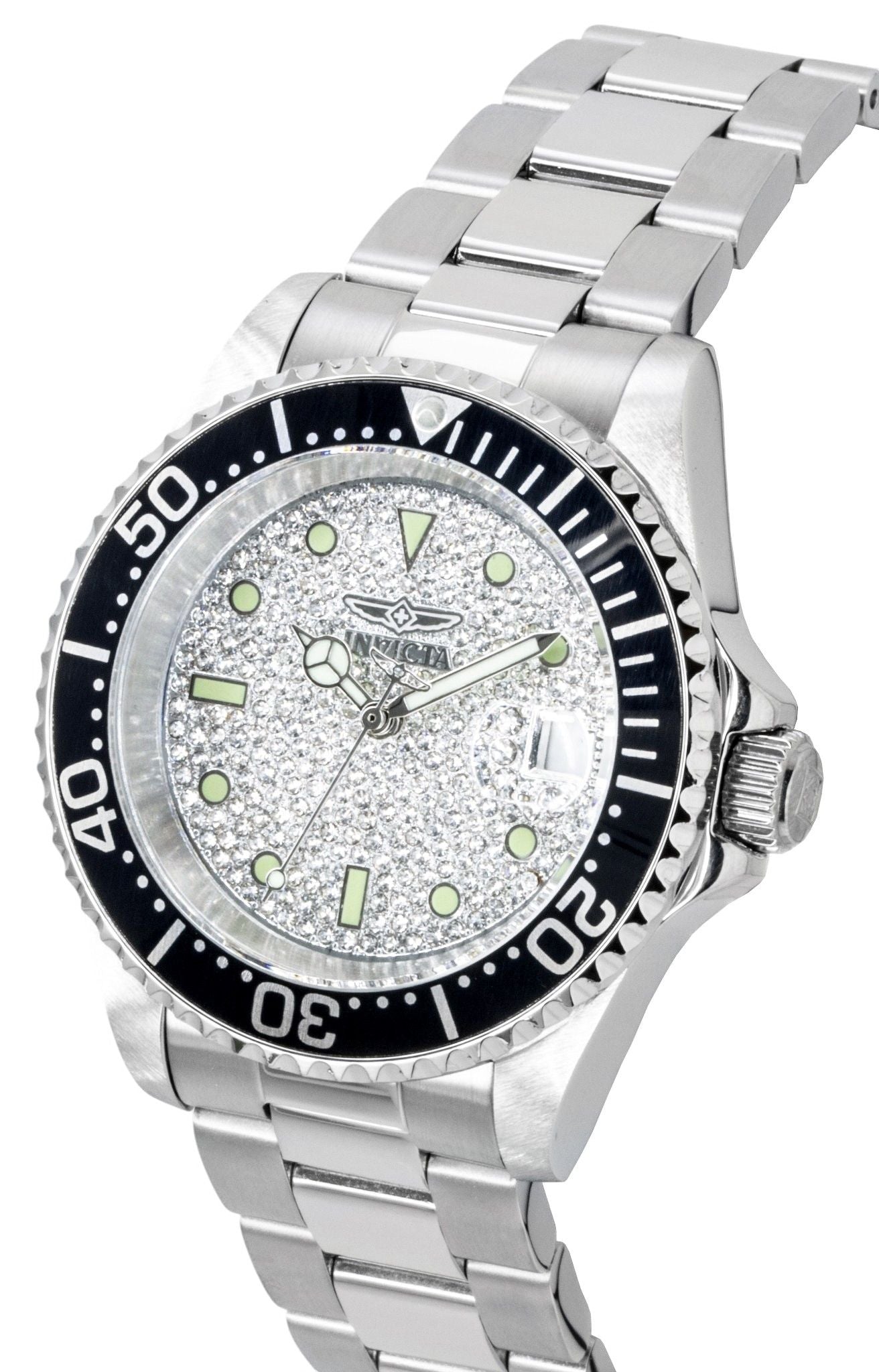 Invicta Pro Diver Stainless Steel Silver Dial Automatic Diver's 50278 200M Men's Watch