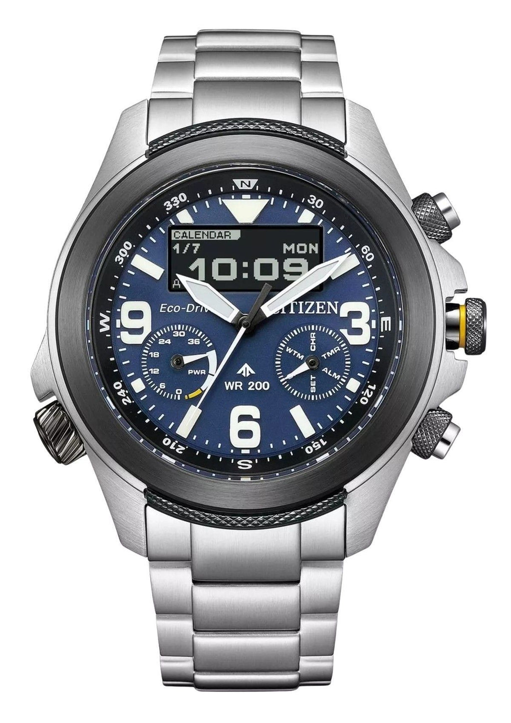 Citizen Promaster Land 35th Anniversary Chronograph Blue Dial Eco-Drive JV1006-51L 200M Men's Watch