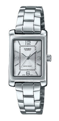 Casio Standard Analog Stainless Steel Silver Dial Quartz LTP-1234DD-7A Women's Watch