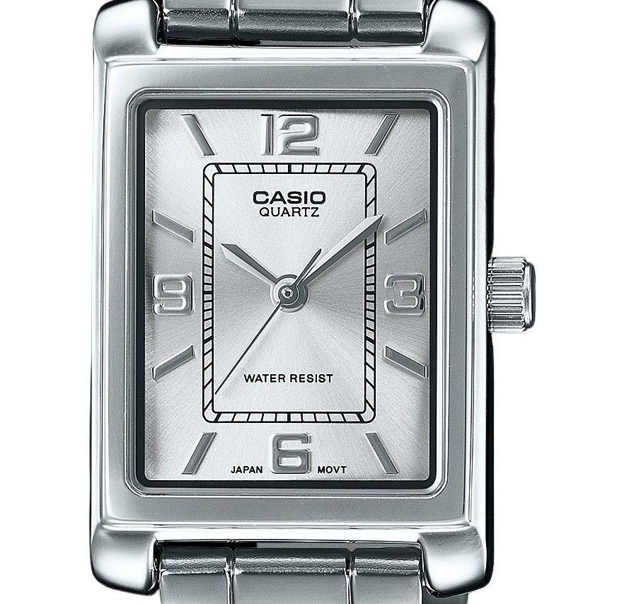 Casio Standard Analog Stainless Steel Silver Dial Quartz LTP-1234DD-7A Women's Watch