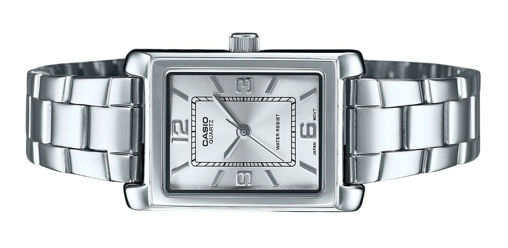Casio Standard Analog Stainless Steel Silver Dial Quartz LTP-1234DD-7A Women's Watch