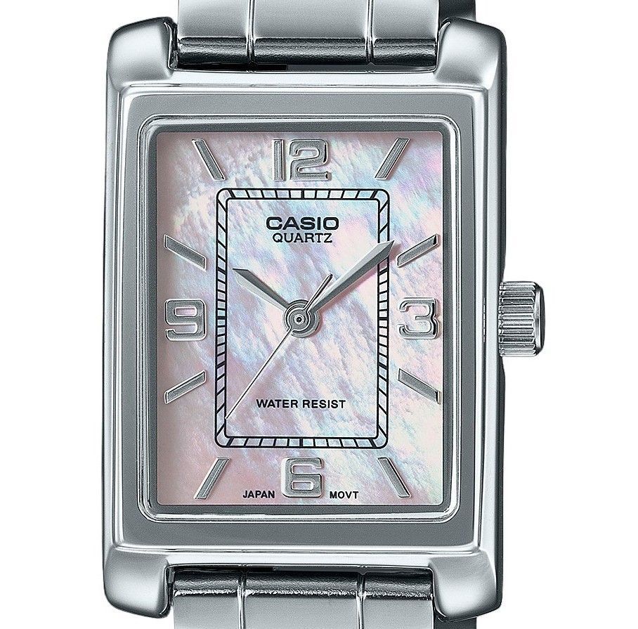 Casio Standard Analog Stainless Steel Mother Of Pearl Dial Quartz LTP-1234DS-4A Women's Watch