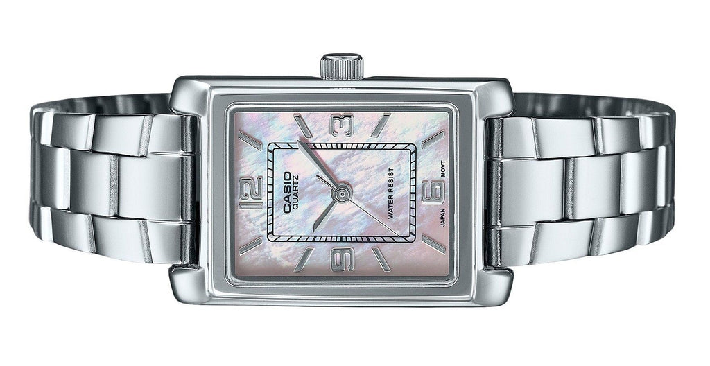 Casio Standard Analog Stainless Steel Mother Of Pearl Dial Quartz LTP-1234DS-4A Women's Watch