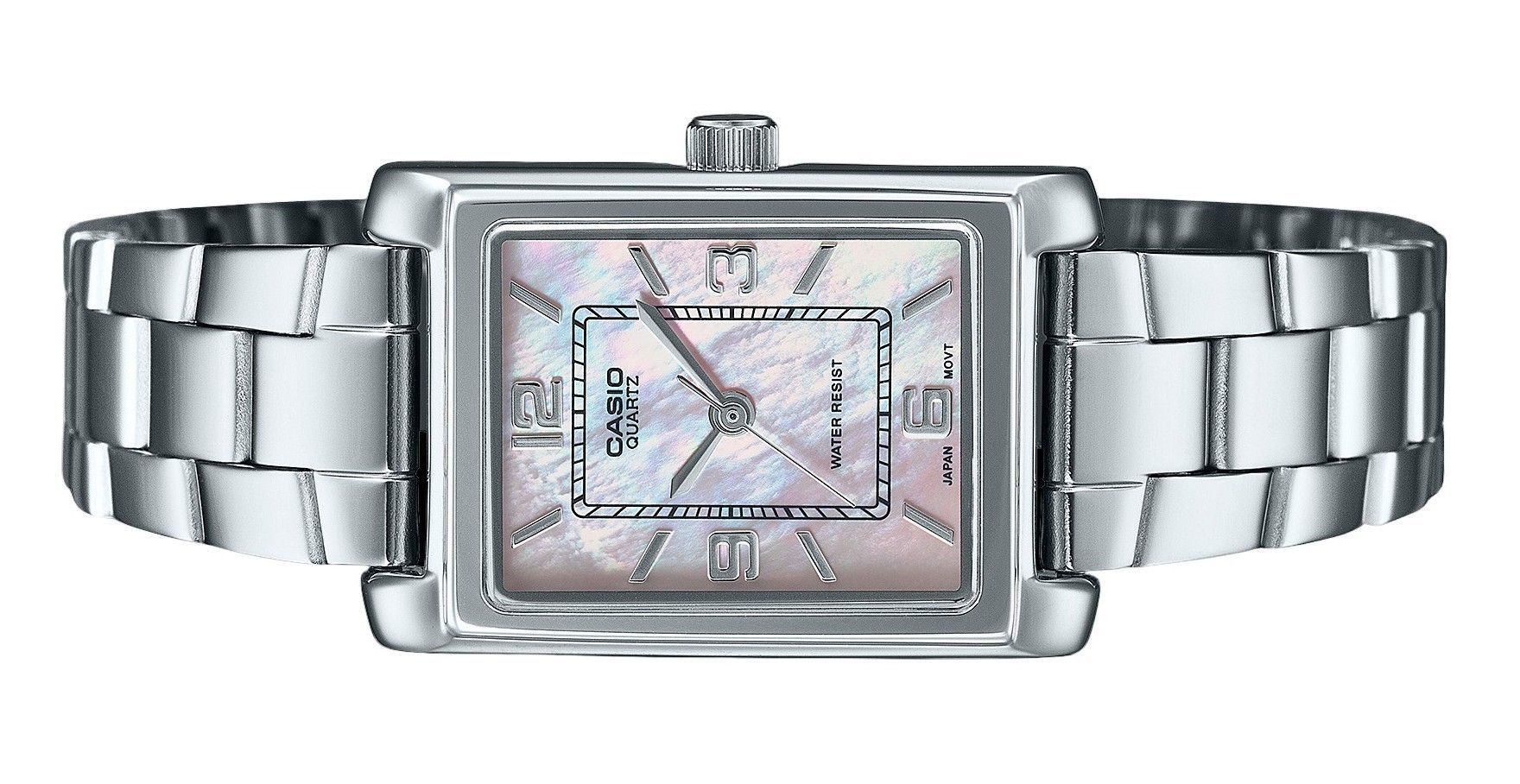 Casio Standard Analog Stainless Steel Mother Of Pearl Dial Quartz LTP-1234DS-4A Women's Watch