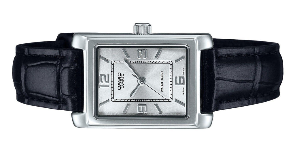 Casio Standard Analog Leather Strap Silver Dial Quartz LTP-1234LL-7A Women's Watch
