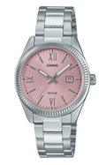 Casio Standard Analog Stainless Steel Pink Dial Quartz LTP-1302DD-4A1V Women's Watch