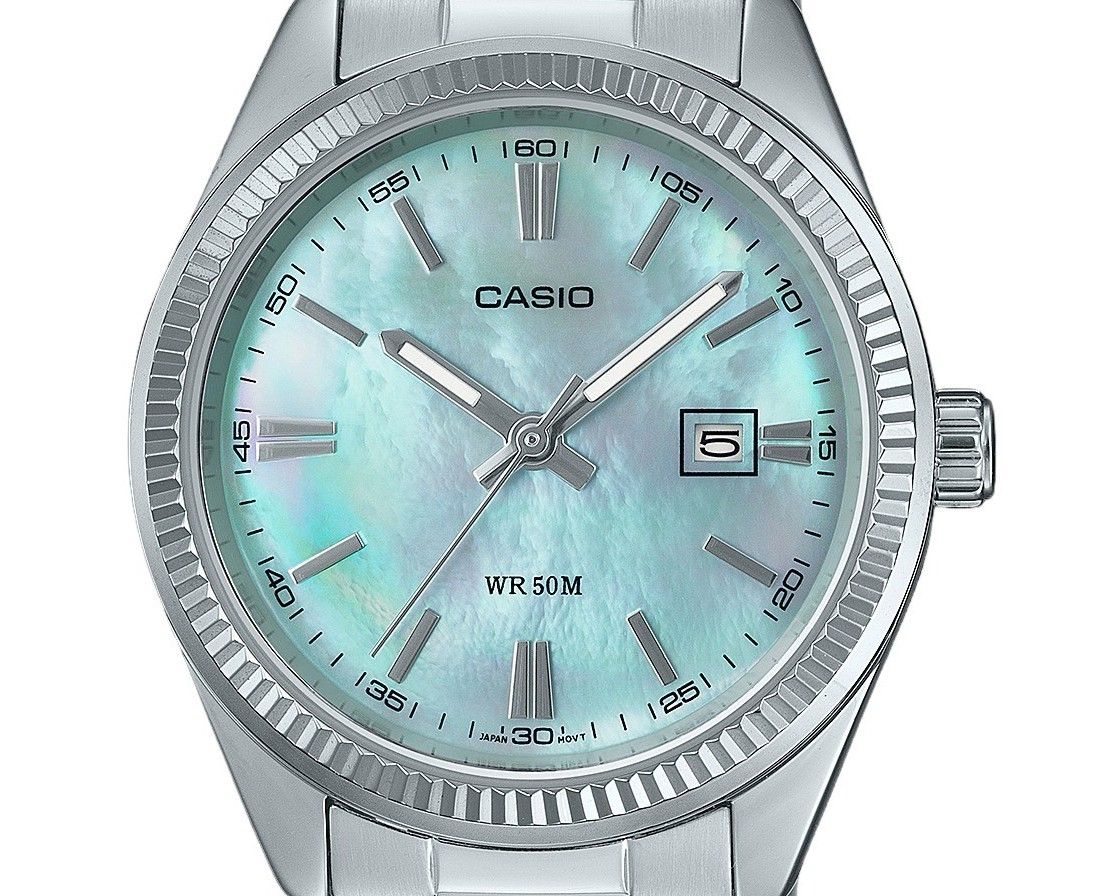 Casio Standard Analog Stainless Steel Mother Of Pearl Dial Quartz LTP-1302DS-2AV Women's Watch