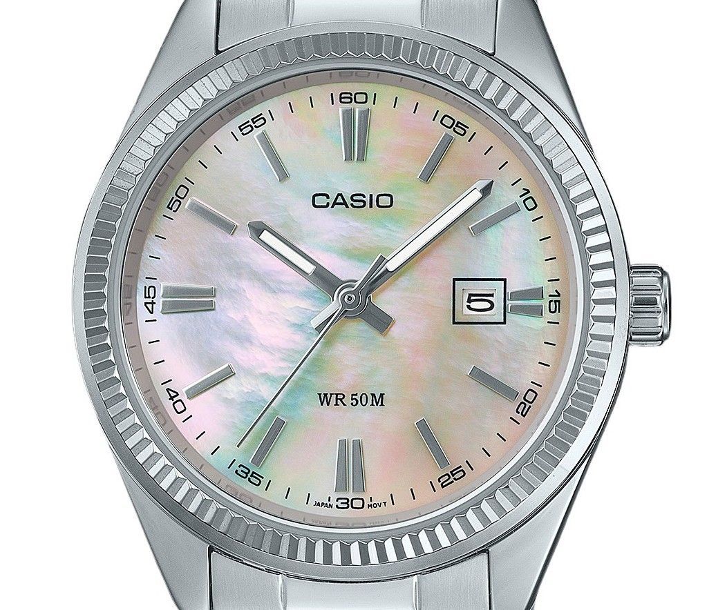 Casio Standard Analog Stainless Steel Mother Of Pearl Dial Quartz LTP-1302DS-4AV Women's Watch