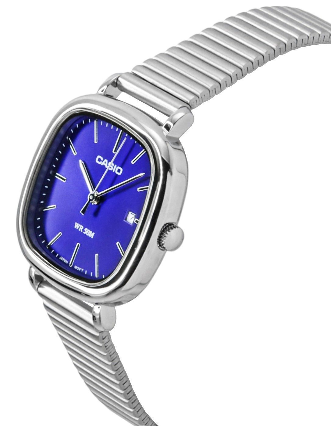 Casio Standard Analog Stainless Steel Blue Dial Quartz LTP-B166D-2AV Women's Watch