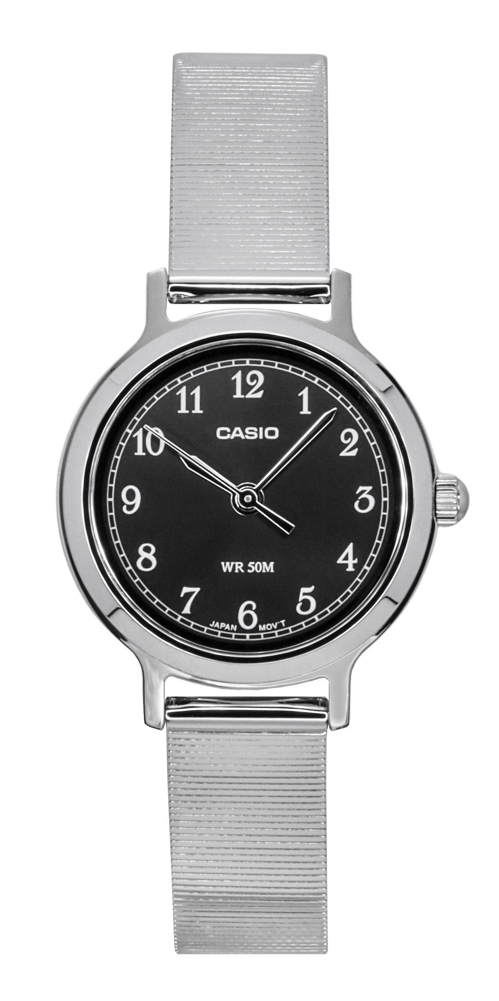 Casio Standard Analog Stainless Steel Black Dial Quartz LTP-B170D-1BV Women's Watch