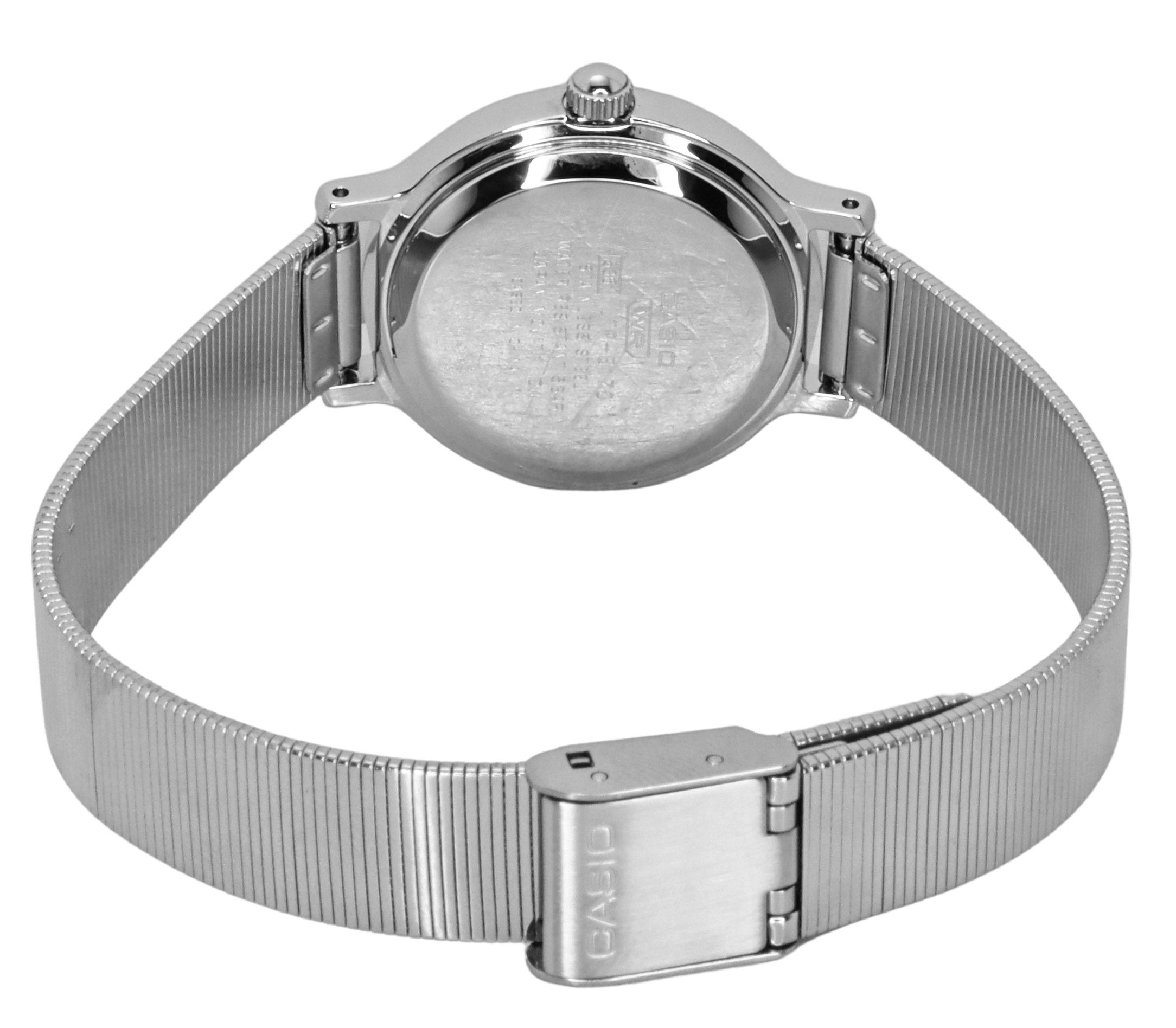Casio Standard Analog Stainless Steel Silver Dial Quartz LTP-B170D-7BV Women's Watch