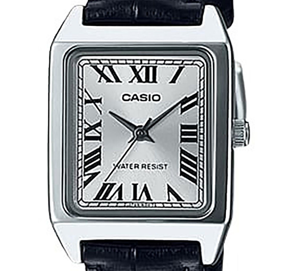 Casio Standard Analog Leather Strap Silver Dial Quartz LTP-V007L-7B1 Women's Watch
