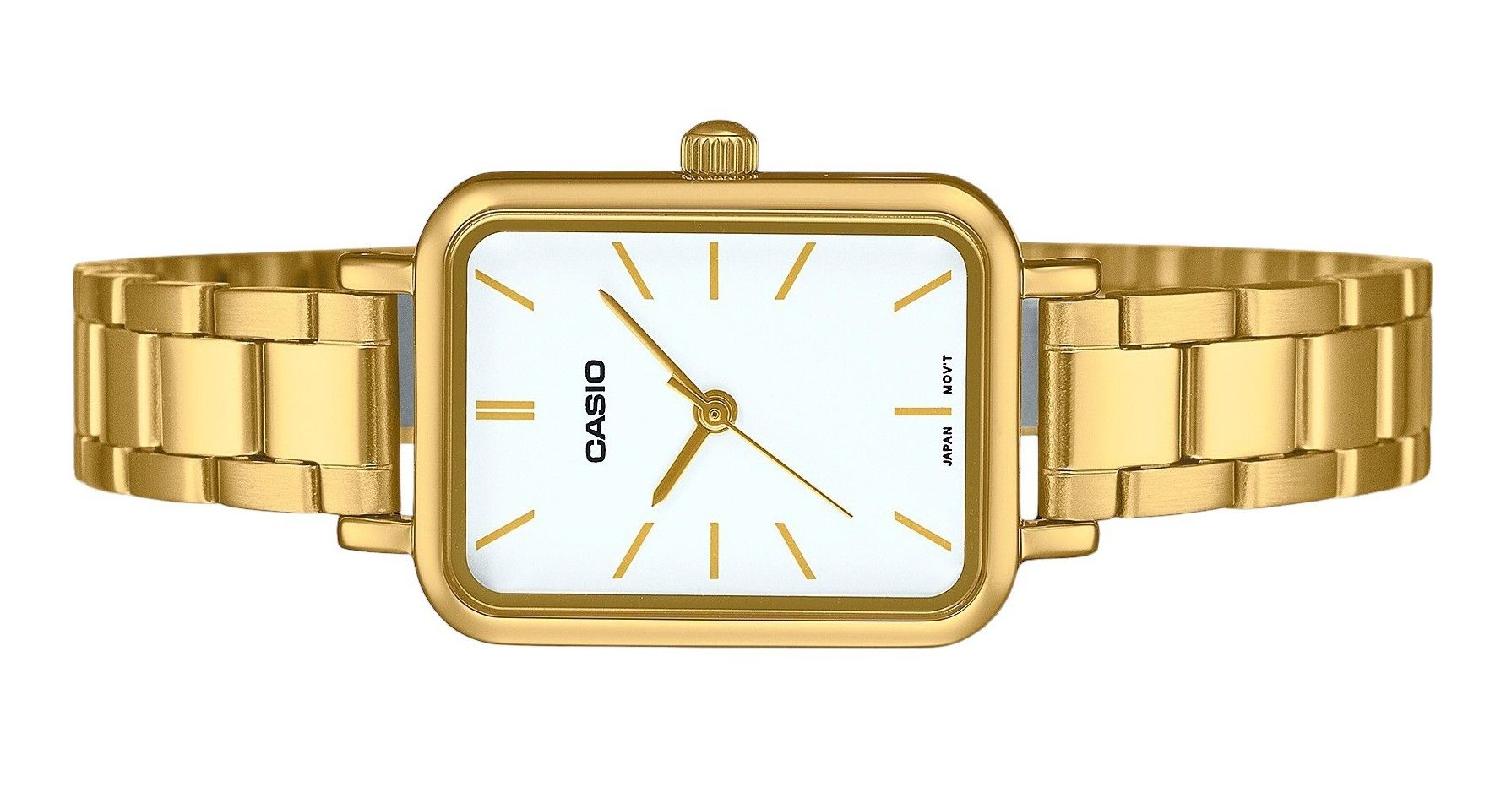 Casio Standard Analog Gold Tone Stainless Steel White Dial Quartz LTP-V009G-7E Women's Watch