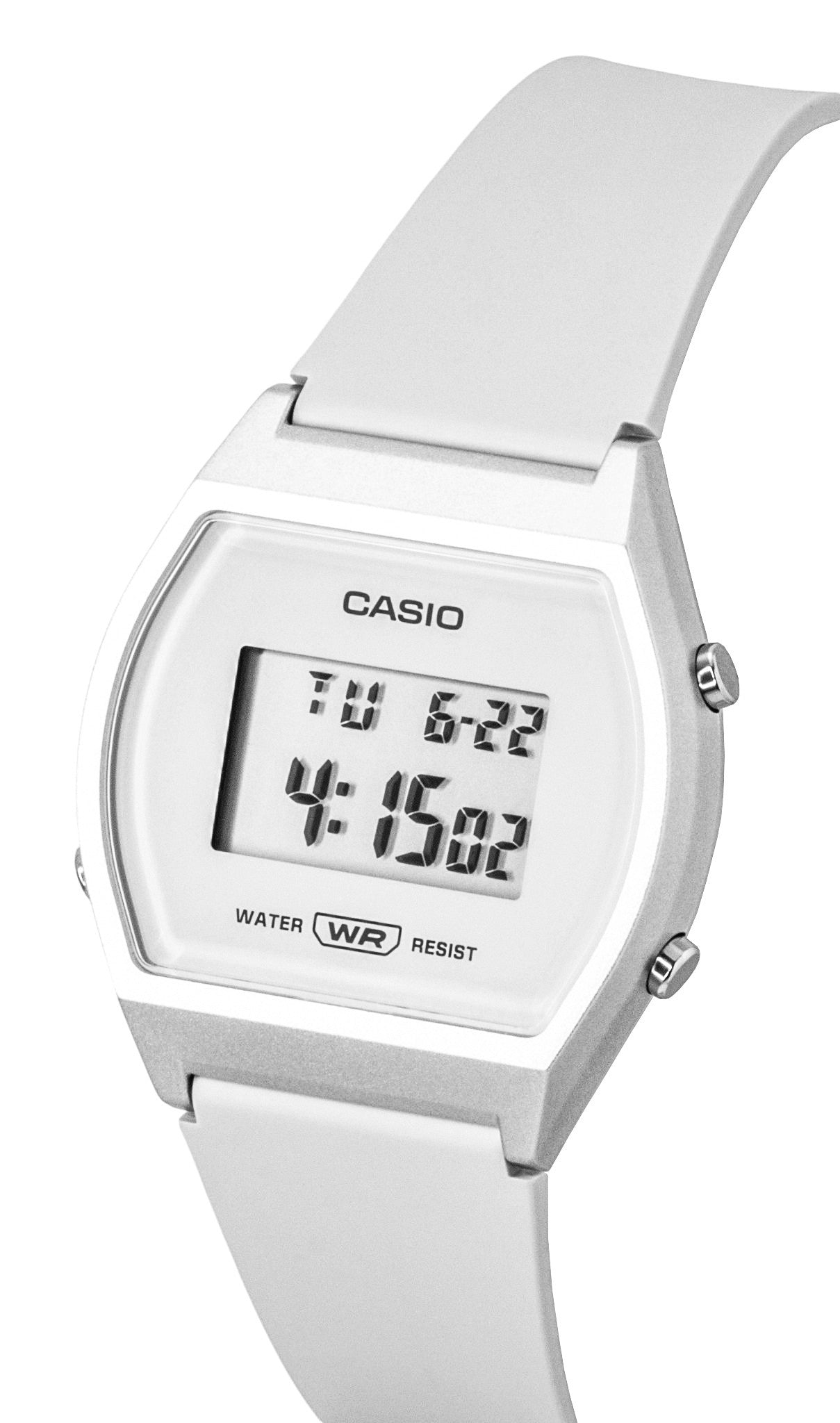 Casio Digital Resin Strap White Dial Quartz LW-204-7A Unisex Watch