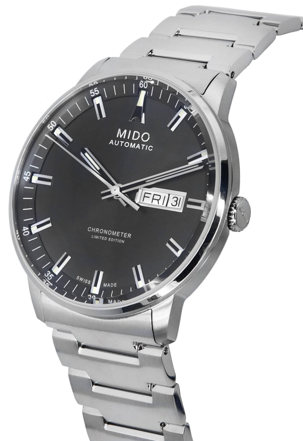 Mido Commander IBA Limited Edition Chronometer Anthracite Dial Automatic M021.431.11.061.02 M0214311106102 Men's Watch