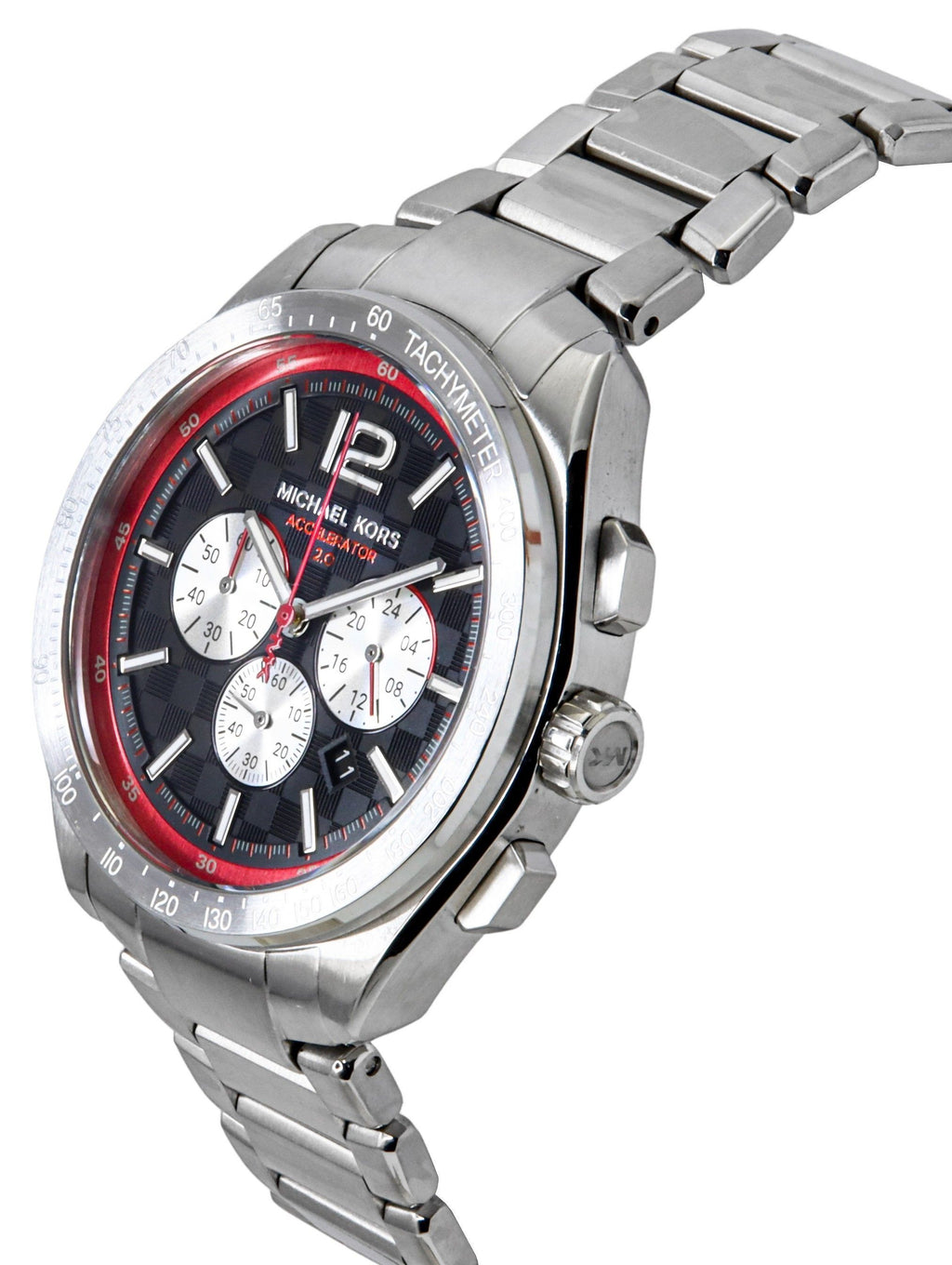 Michael Kors Oversized Accelerator 2.0 Chronograph Stainless Steel Black Dial Quartz MK9176 Men's Watch