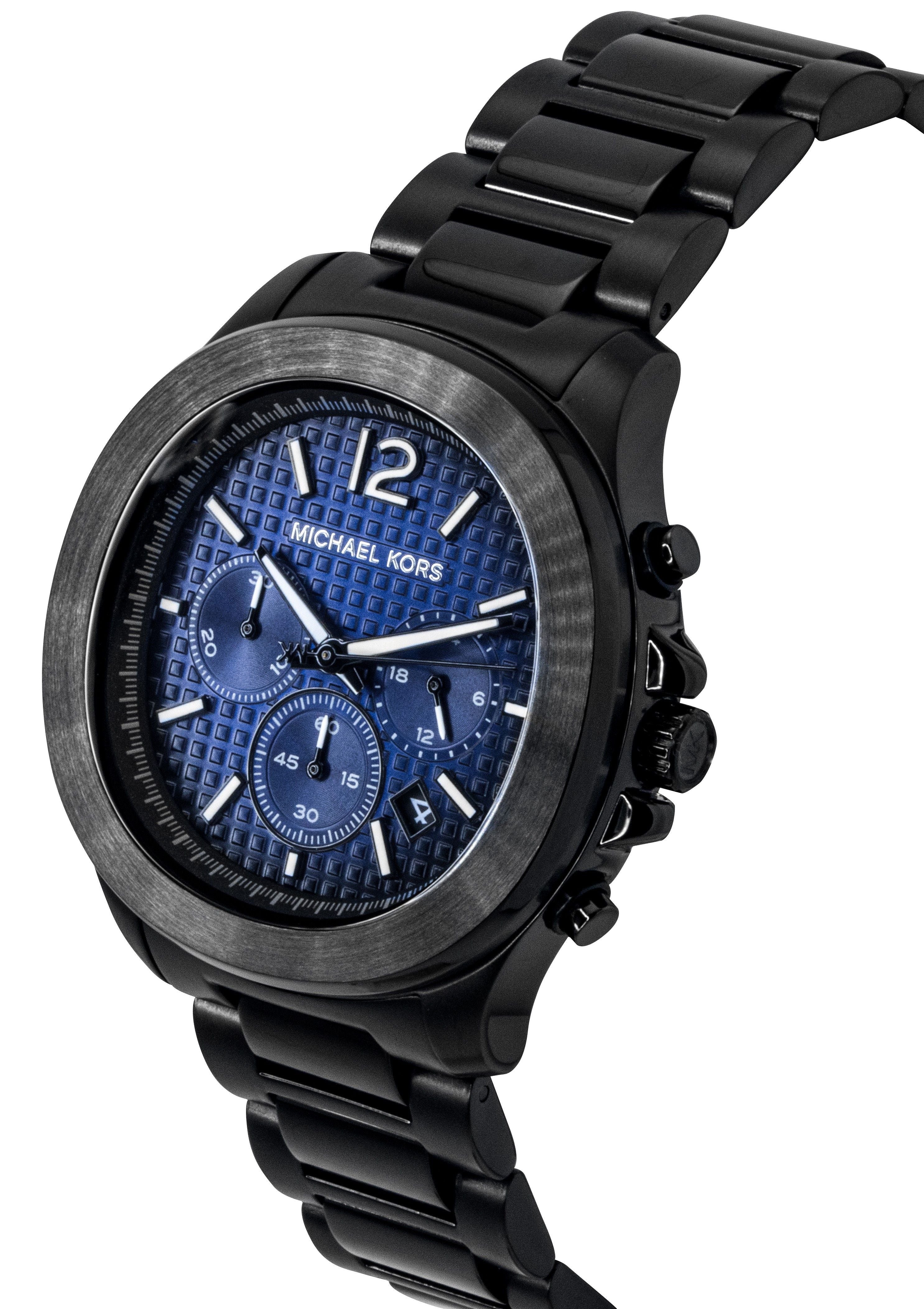 Michael Kors Oversized Sage Chronograph Stainless Steel Blue Dial Quartz MK9193 Men's Watch