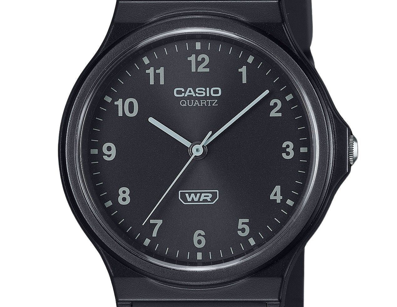 Casio POP Analog Bio Based Resin Strap Black Dial Quartz MQ-24B-1B Unisex Watch