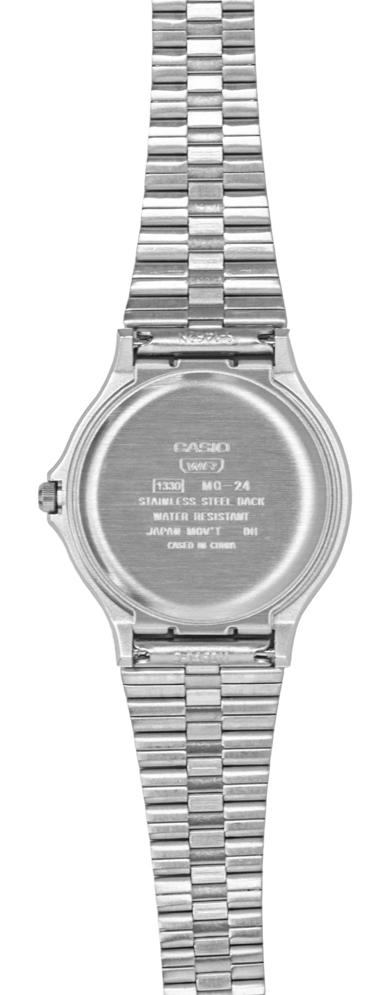 Casio Analog Stainless Steel Silver Sunray Dial Quartz MQ-24DA-1A Unisex Watch