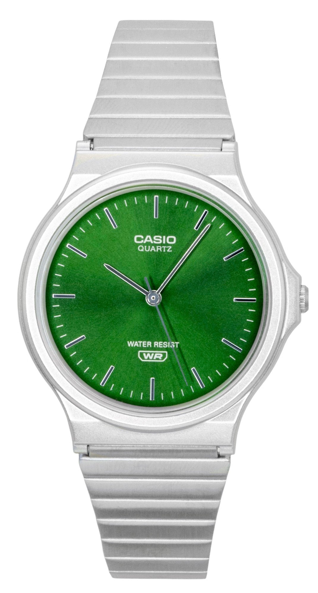 Casio Analog Stainless Steel Green Dial Quartz MQ-24DA-3A Unisex Watch