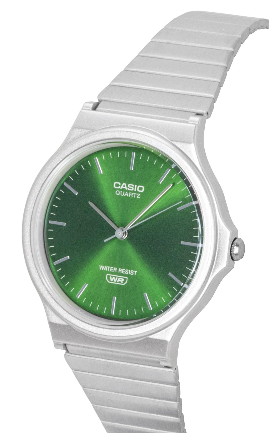 Casio Analog Stainless Steel Green Dial Quartz MQ-24DA-3A Unisex Watch