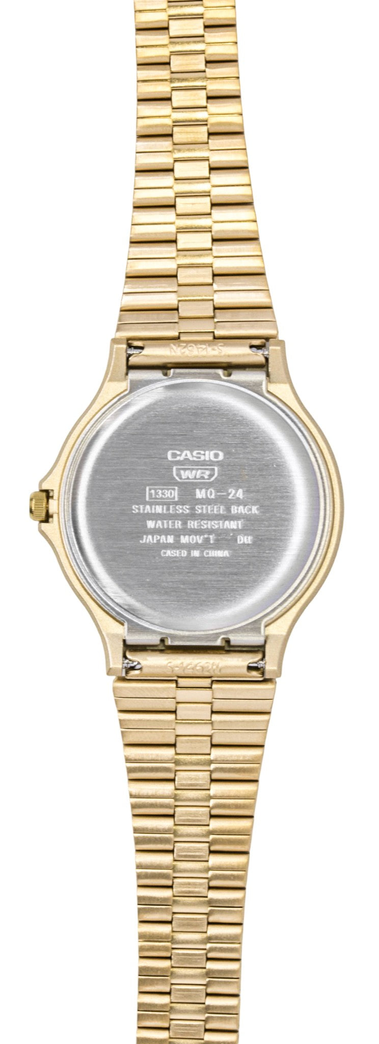 Casio Analog Gold Tone Stainless Steel Bracelet Black Dial Quartz MQ-24GA-1A Unisex Watch