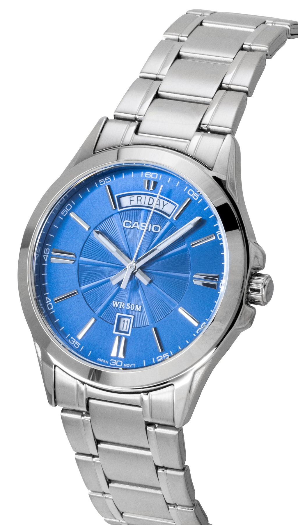 Casio Standard Analog Stainless Steel Blue Dial Quartz MTP-1381D-2AV Men's Watch