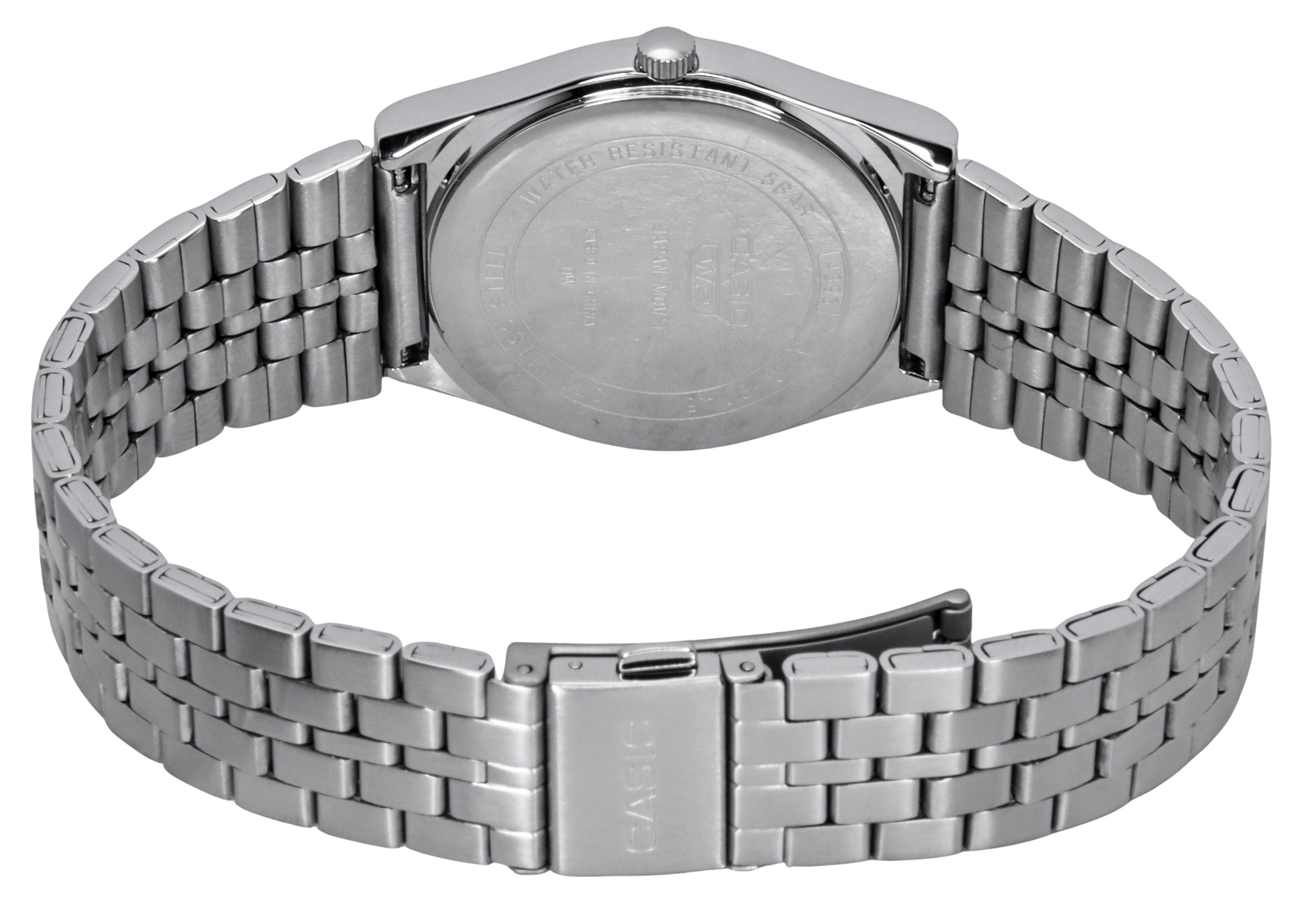 Casio Standard Analog Stainless Steel Red Dial Quartz MTP-B145D-4A2V Unisex Watch